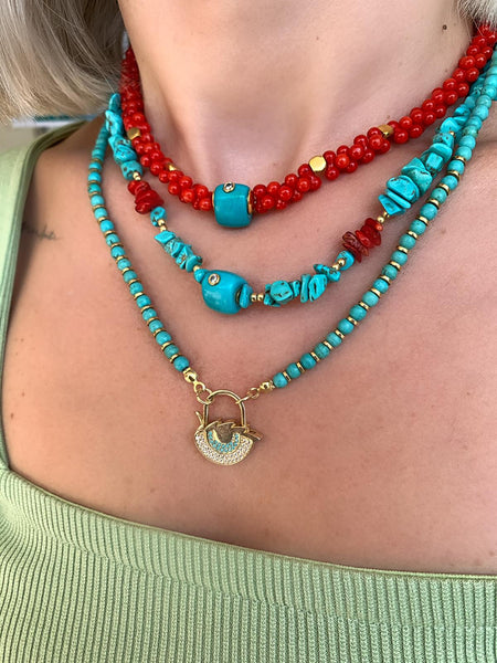 Coral Blue Kolye