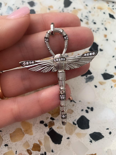 Ankh & Scarab Kolye