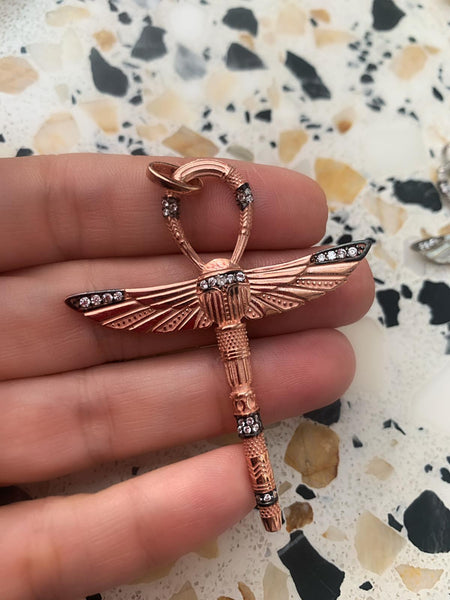 Ankh & Scarab Kolye