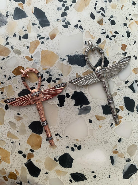 Ankh & Scarab Kolye