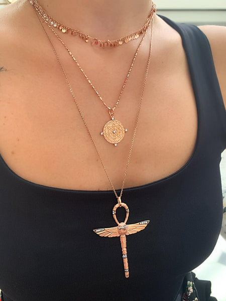 Ankh & Scarab Kolye