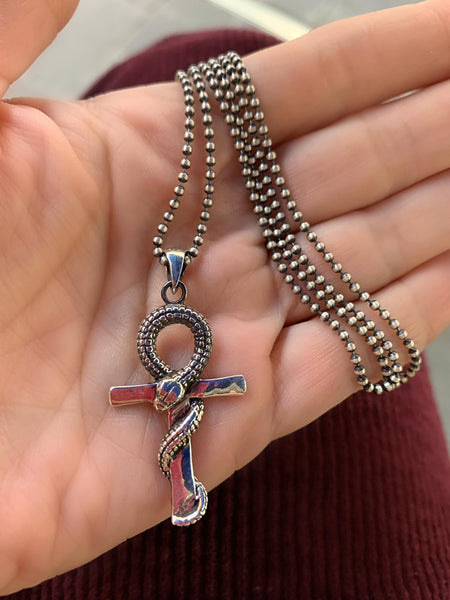 Ankh & Snake Kolye