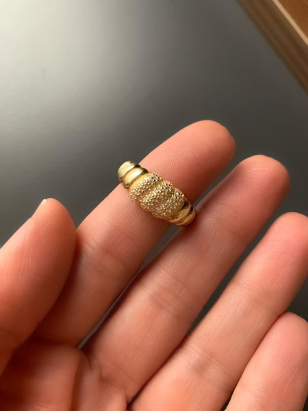 Vintage Taşlı Burgu Yüzük