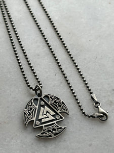 Valknut Madalyon Kolye