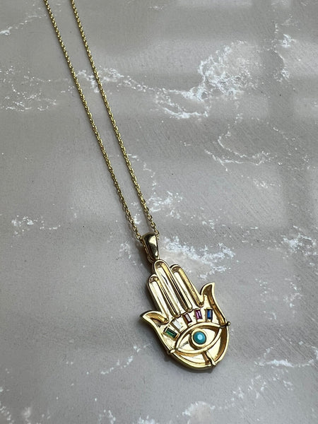 Nazar Hamsa Kolye