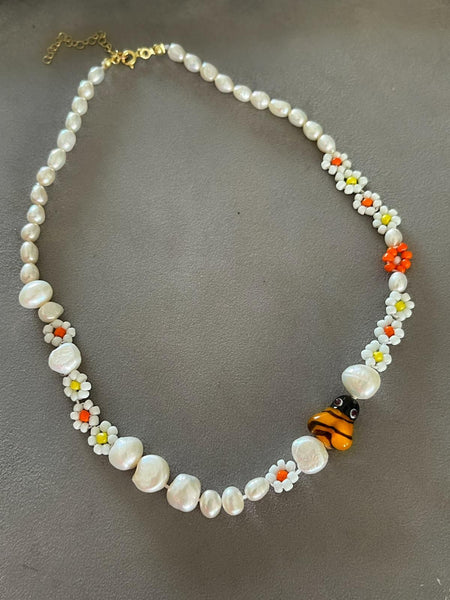 Ibiza Floral Bee Kolye