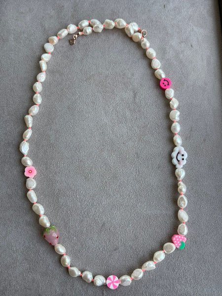 Ibiza Pink Candy Kolye