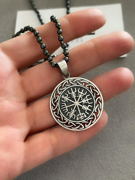 Hematit Viking Tılsımı Madalyon