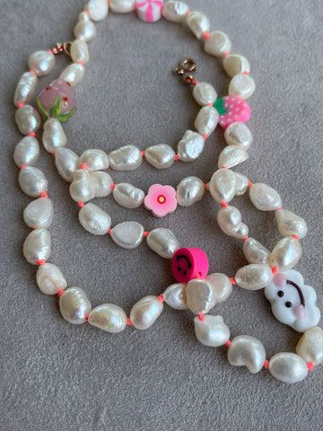 Ibiza Pink Candy Kolye