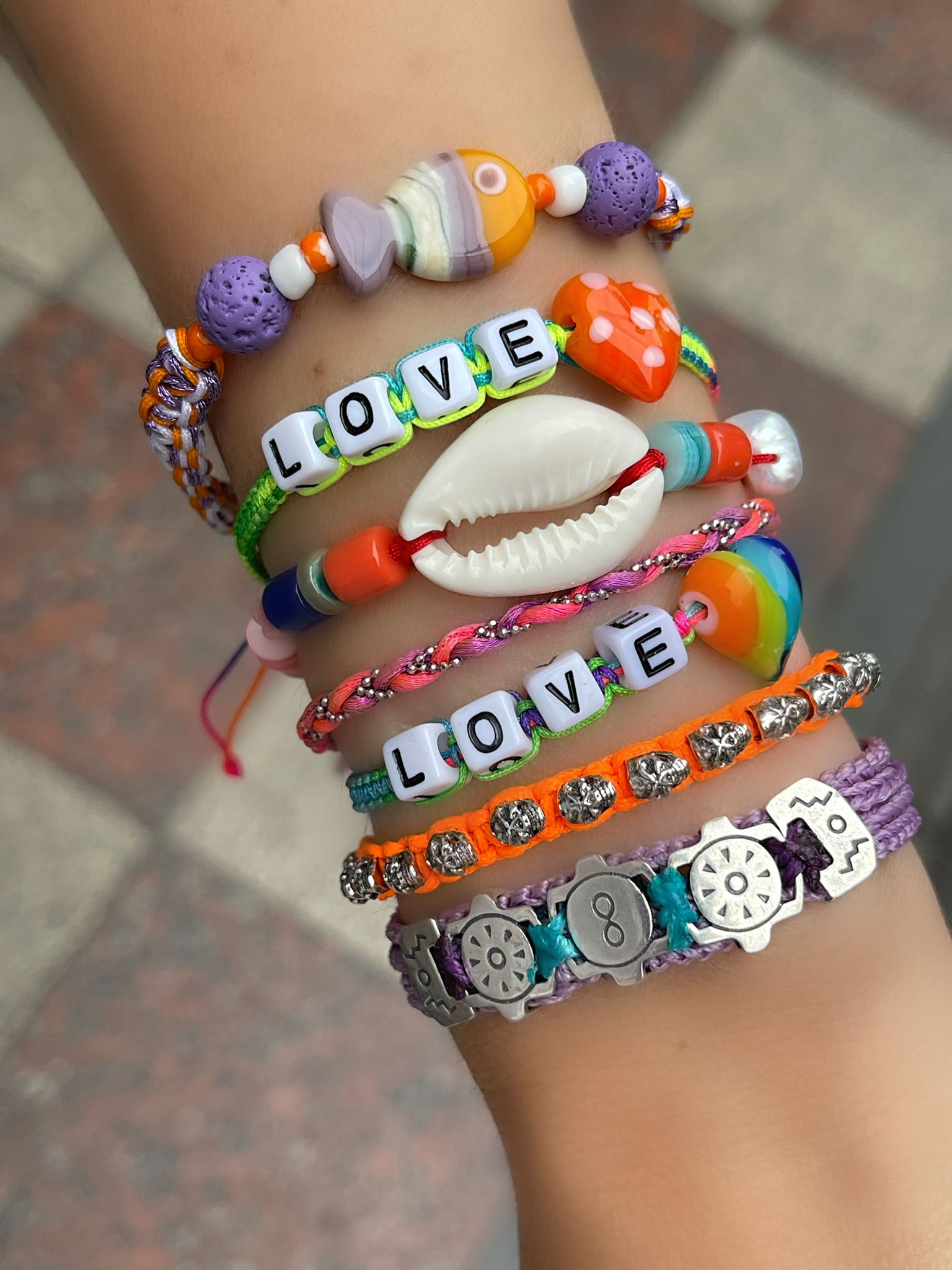 Ibiza Pearly Shell Bileklik