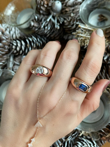 Bombeli Geometrik Yüzük