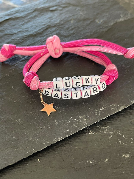 Lucky Bastard Cord Bileklik