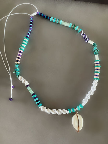 Ibiza Turquoise Shell Kolye