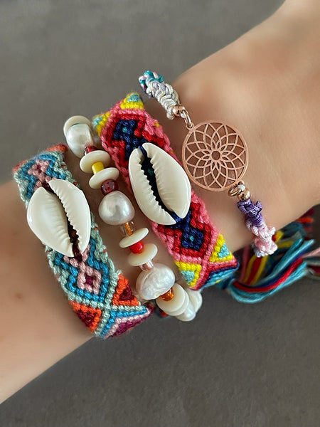 Ibiza Ethnic Shell Bileklik