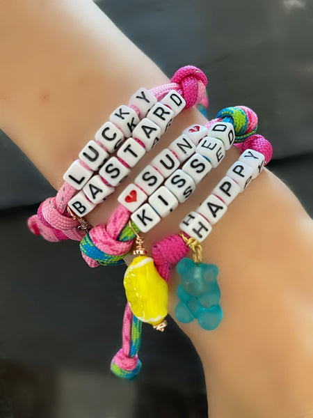 Lucky Bastard Cord Bileklik