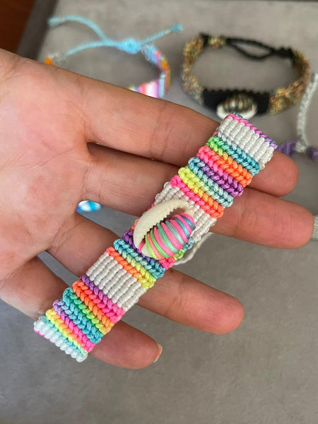 Macaron Shell Makrome Bileklik