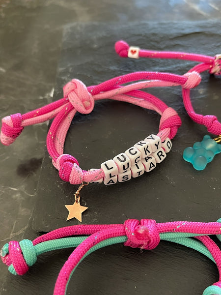 Lucky Bastard Cord Bileklik