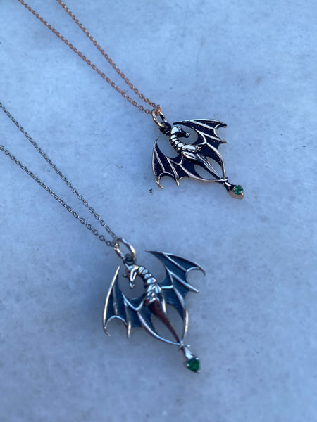 Oksitli Dragon Kolye