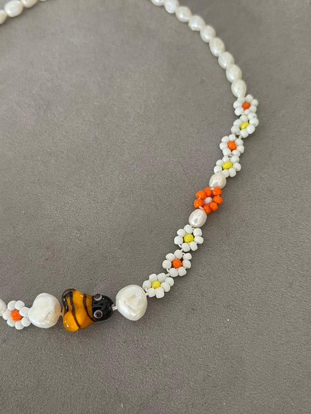 Ibiza Floral Bee Kolye