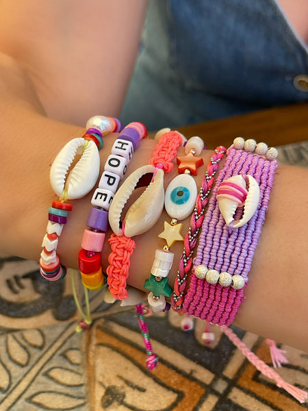 Macaron Shell Makrome Bileklik