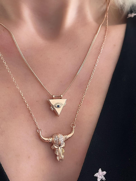 Bull Skull Kolye