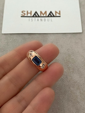 Bombeli Geometrik Yüzük