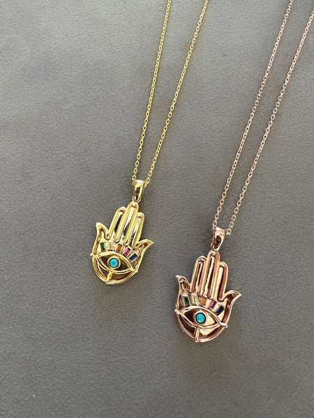 Nazar Hamsa Kolye