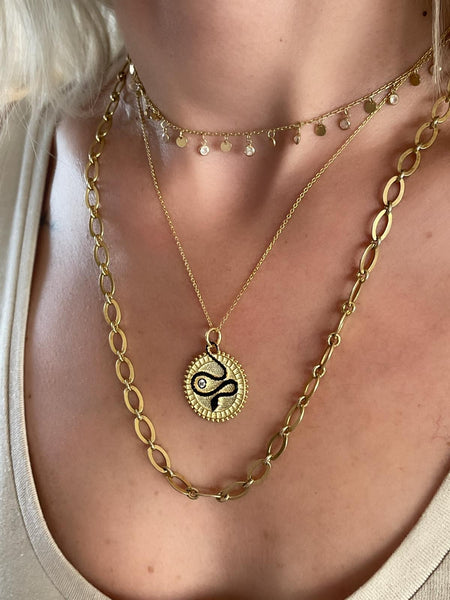 Golden Snake Kolye