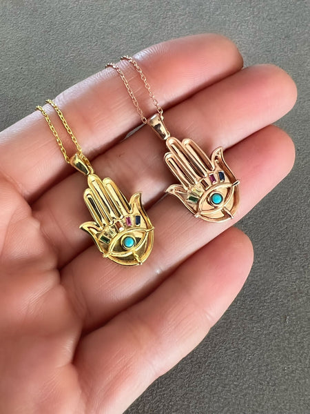 Nazar Hamsa Kolye