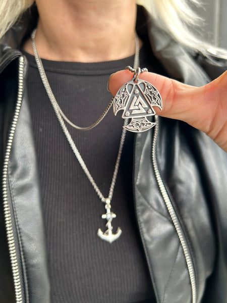 Valknut Madalyon Kolye