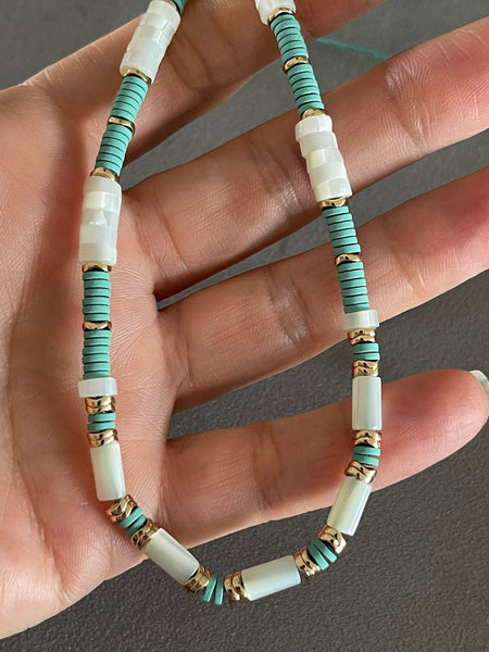 Ibiza Sedef Mint Kolye
