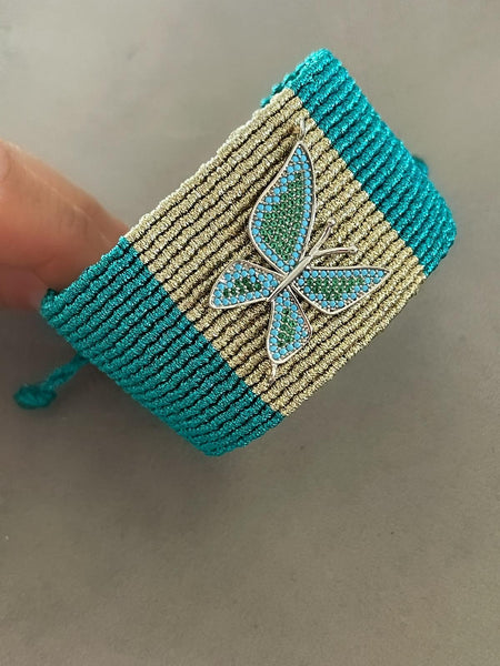 Kelebek Makrome Bileklik