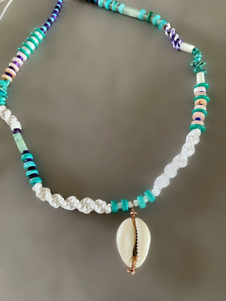 Ibiza Turquoise Shell Kolye