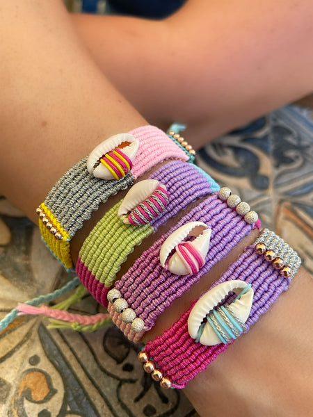 Macaron Shell Makrome Bileklik