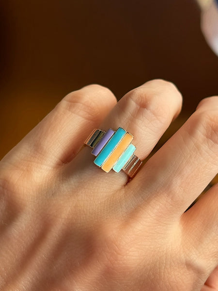 Color Block Yüzük