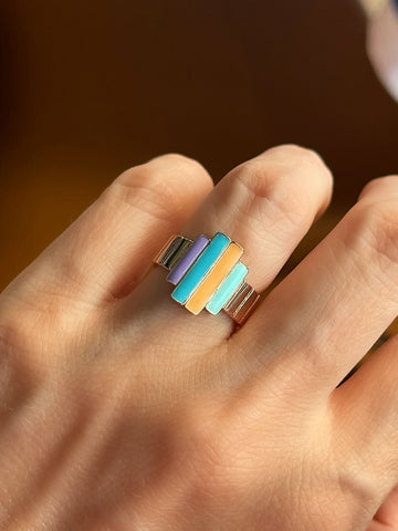 Color Block Yüzük