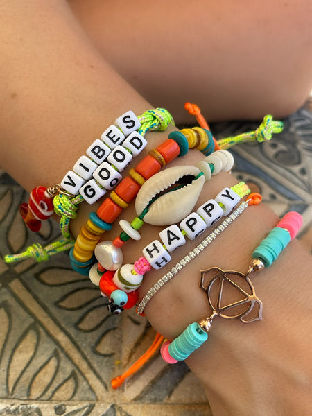 Neon Suyolu İp Bileklik