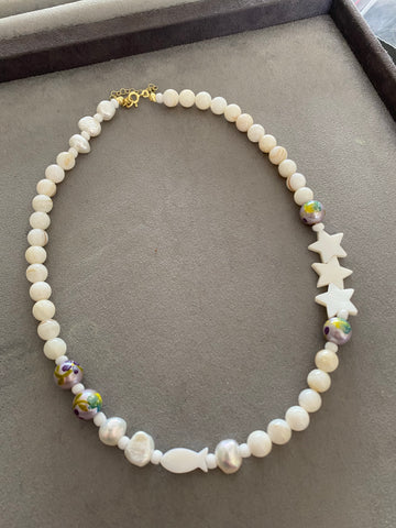 Ibiza Pearly Star Kolye