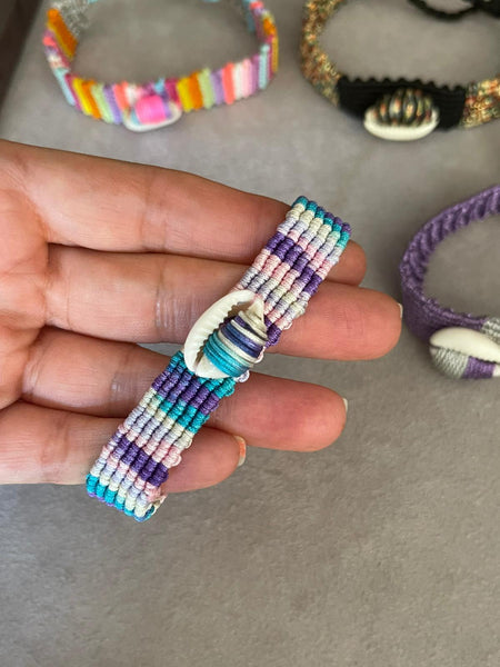 Macaron Shell Makrome Bileklik