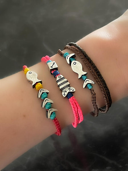 Believe Fish Ropes Bileklik