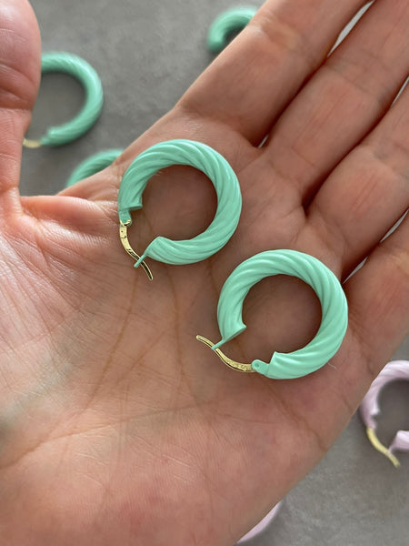 Tekli Küçük Unicorn Hoops Küpe
