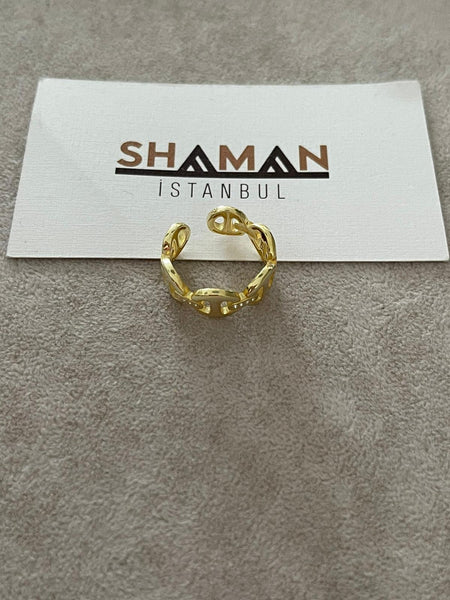 Button Chain Yüzük