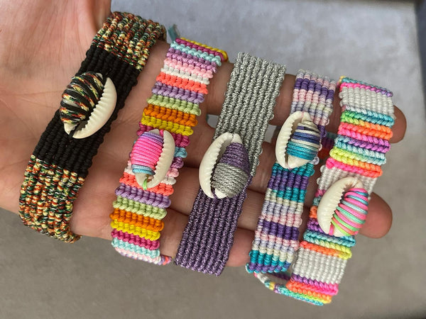 Macaron Shell Makrome Bileklik