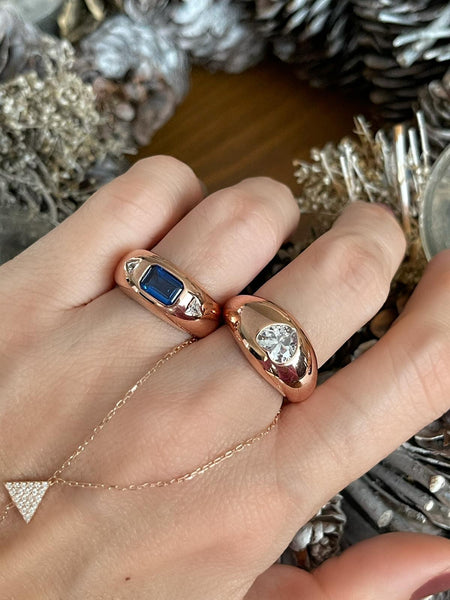 Bombeli Geometrik Yüzük