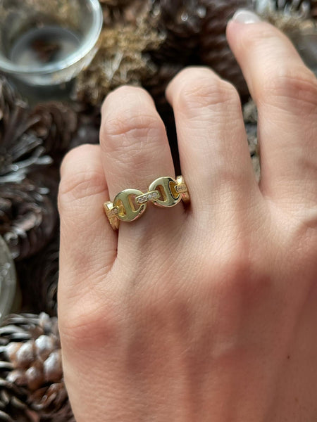 Button Chain Yüzük