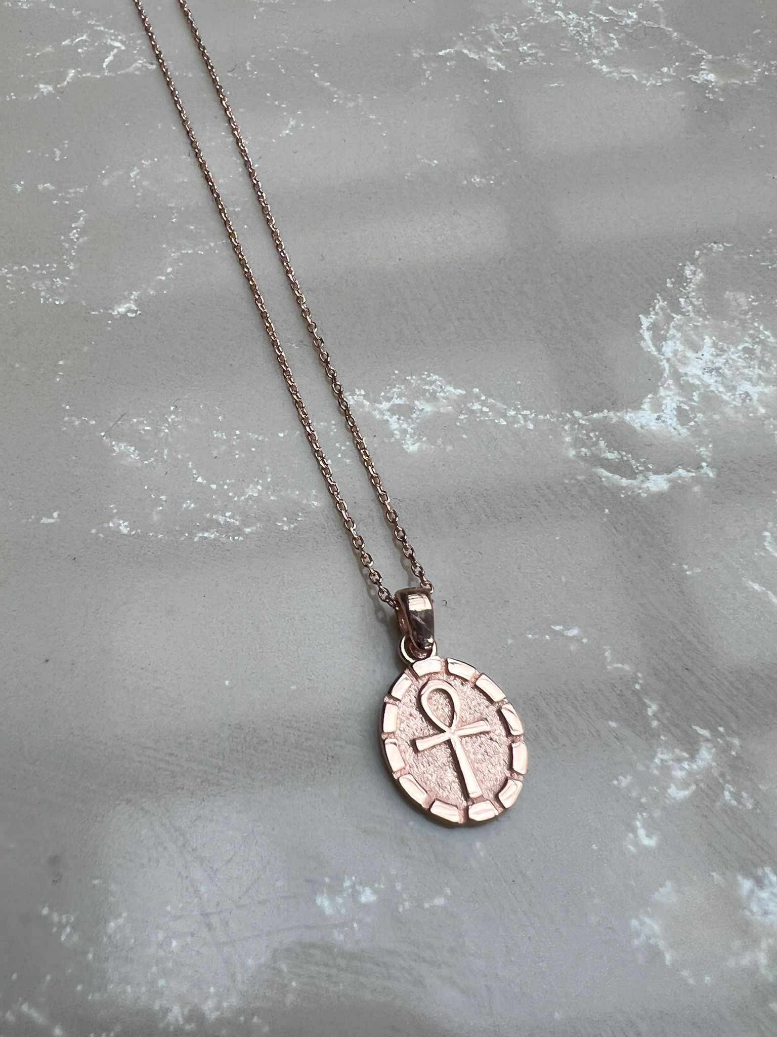 Mini Plaka Ankh Kolye
