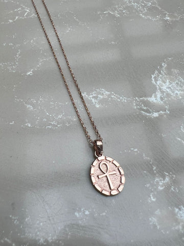 Mini Plaka Ankh Kolye