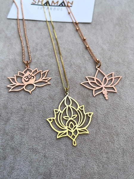 Taç Lotus Kolye