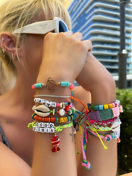 Neon Suyolu İp Bileklik