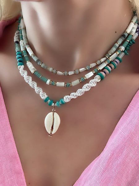 Ibiza Turquoise Shell Kolye
